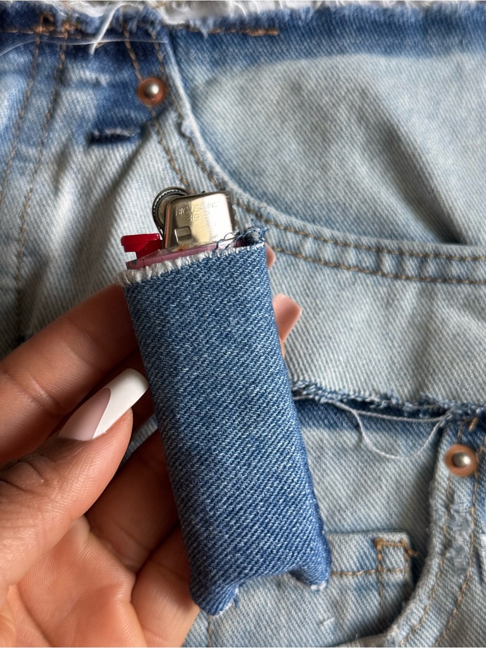 Recycled Denim Handmade Case